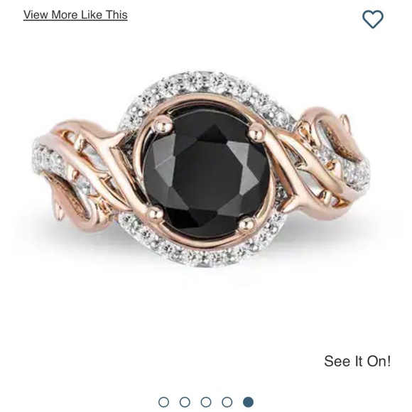 Enchanted Disney Maleficent Engagement Ring Size 4 - Picture 4 of 4